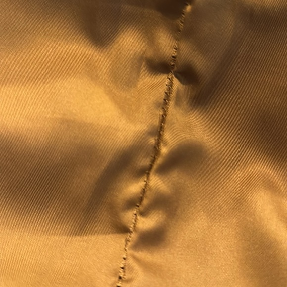 VS2 100% Camel GOAT Suede Ruffled Hem Cowgirl Boho Prairie Peasant Skirt S/12 - Picture 9 of 9